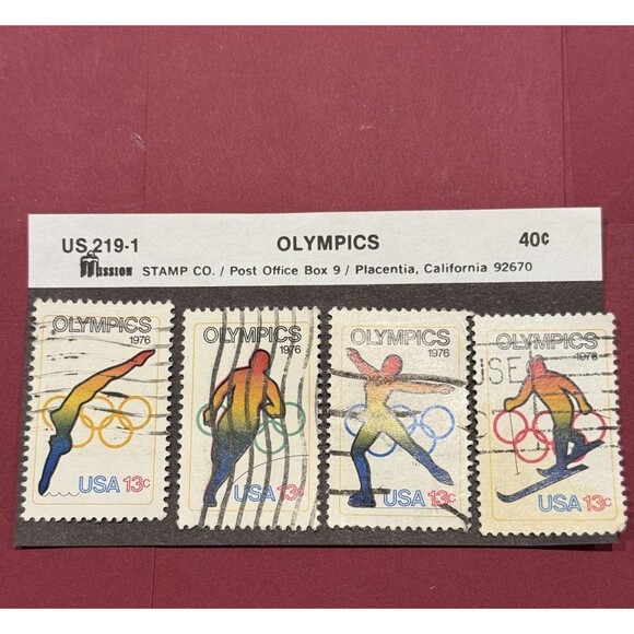 Other - SCOTT STAMP # 1695-1698 - 1976 OLYMPICS 13 CENT BLOCK OF 4 -